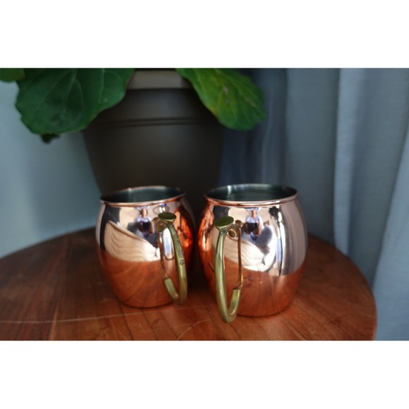 Oggi Moscow mule copper plated mug- Set of 2 - Picture 3 of 5